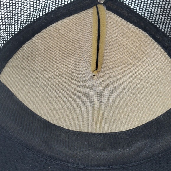 VTG Back Road Truckers Country Roads Traveling Snapback Hat Trucker Cap Black - Picture 7 of 8